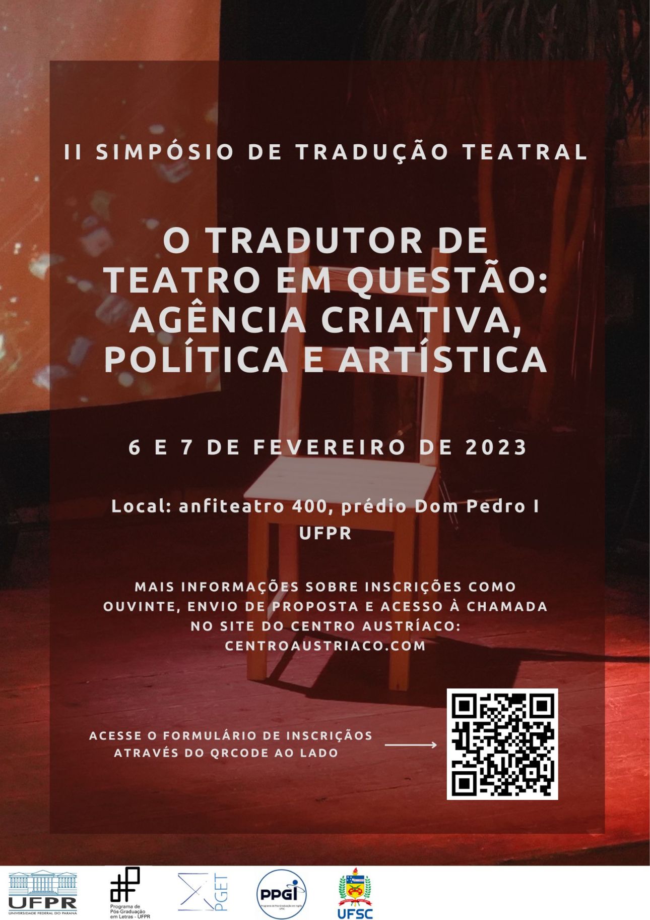 II Simpósio de Tradução Teatral: “O tradutor de teatro em questão: agência  criativa, política e artística” - Portal ABRACE